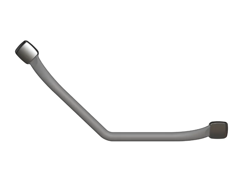 Barre d'appui coudée 135° PELLET Mana Gris