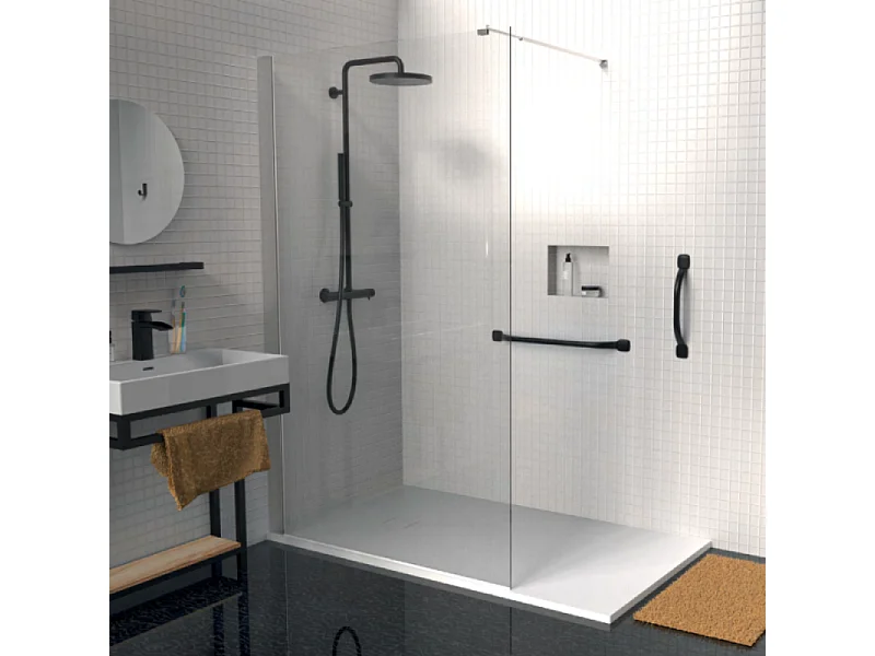 Barre d'appui PELLET Mana 70 cm Noir mat