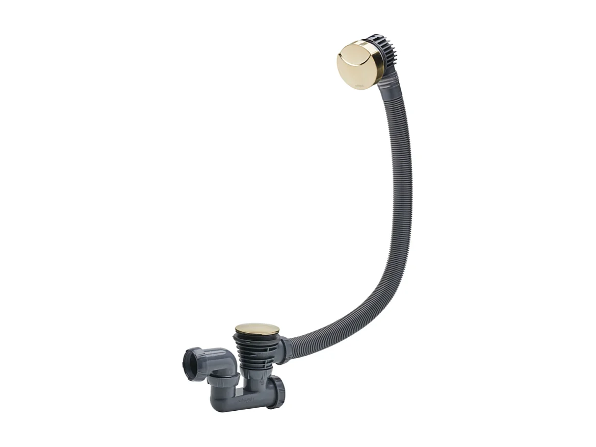 Vidage de baignoire à câble WIRQUIN doré