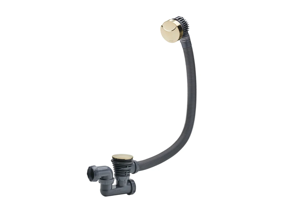 Vidage de baignoire à câble WIRQUIN doré