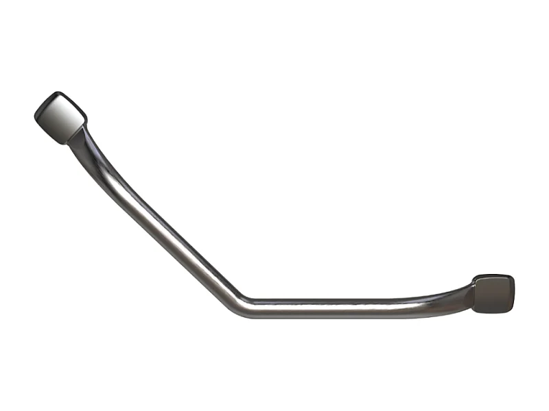 Barre d'appui coudée 135° PELLET Mana Inox brossé