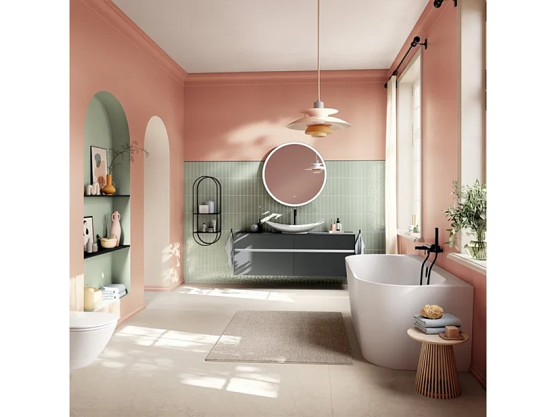 Baignoire îlot 180 x 80 VILLEROY & BOCH Oberon 2.0 blanc mat