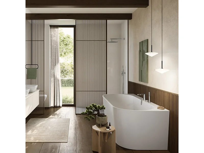 Baignoire îlot 180 x 80 VILLEROY & BOCH Oberon 2.0 blanc mat