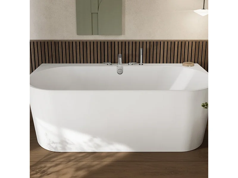 Baignoire îlot 180 x 80 VILLEROY & BOCH Oberon 2.0 blanc mat
