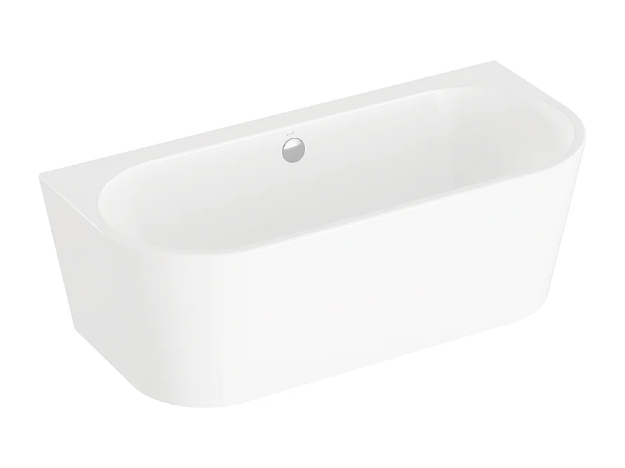 Baignoire semi îlot VITRA Geo 165x75 + pieds + siphon standard