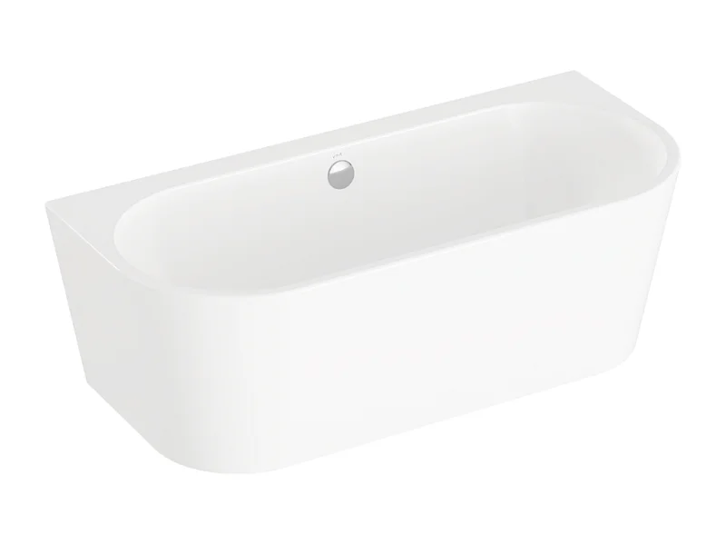 Baignoire semi îlot VITRA Geo 165x75 + pieds + siphon standard