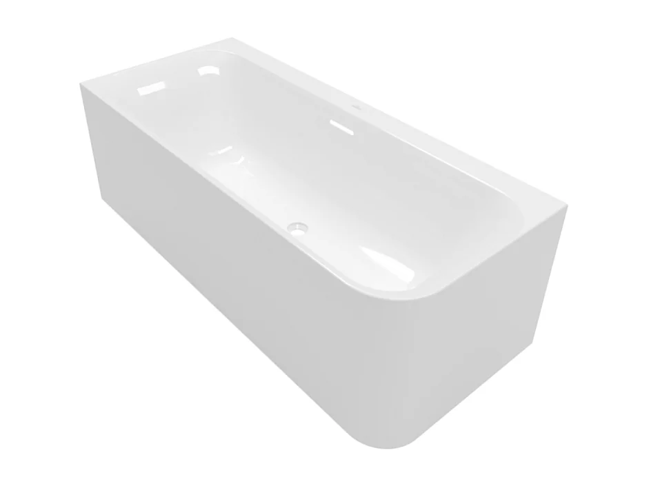 Baignoire semi-îlot d'angle VILLEROY & BOCH Loop & Friends version gauche