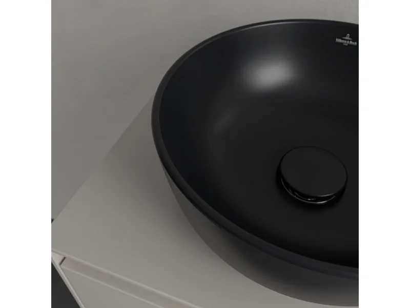 Vasque ronde à poser VILLEROY ET BOCH Artis 32,5cm Noir mat