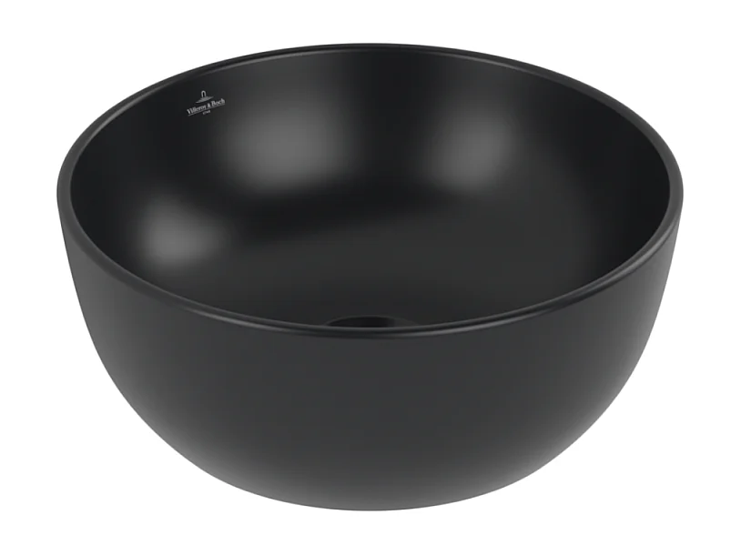 Vasque ronde à poser VILLEROY ET BOCH Artis 32,5cm Noir mat