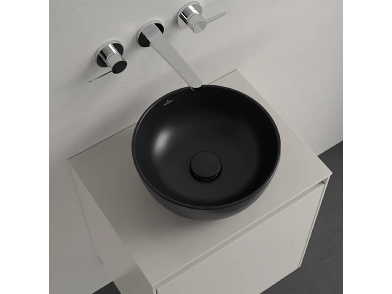 Vasque ronde à poser VILLEROY ET BOCH Artis 32,5cm Noir mat