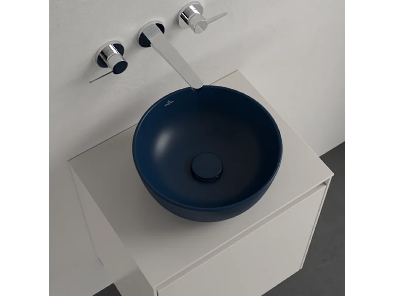 Vasque ronde à poser VILLEROY ET BOCH Artis 32,5cm Bleu Nightfall