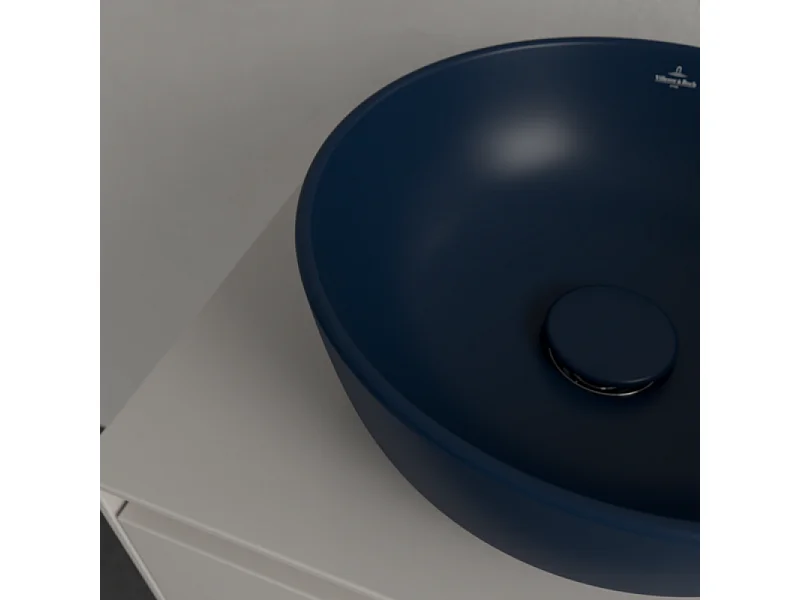 Vasque ronde à poser VILLEROY ET BOCH Artis 32,5cm Bleu Nightfall