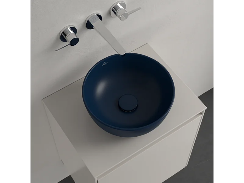 Vasque ronde à poser VILLEROY ET BOCH Artis 32,5cm Bleu Nightfall