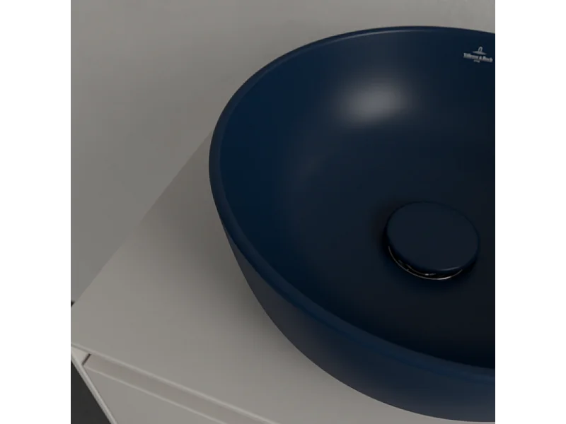 Vasque ronde à poser VILLEROY ET BOCH Artis 32,5cm Bleu Nightfall