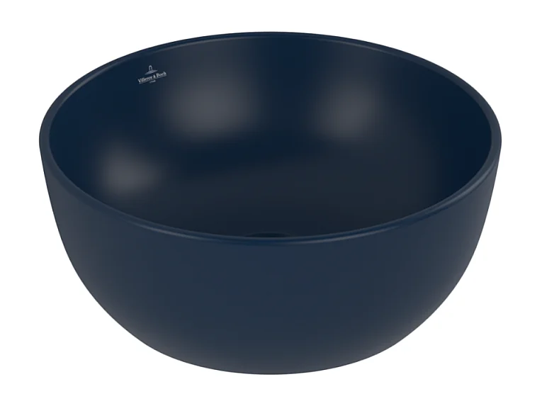 Vasque ronde à poser VILLEROY ET BOCH Artis 32,5cm Bleu Nightfall