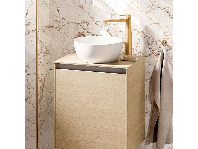 Vasque ronde à poser VILLEROY ET BOCH Artis 32,5cm Stone White CeramicPlus