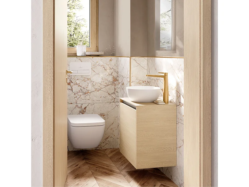 Vasque ronde à poser VILLEROY ET BOCH Artis 32,5cm Stone White CeramicPlus