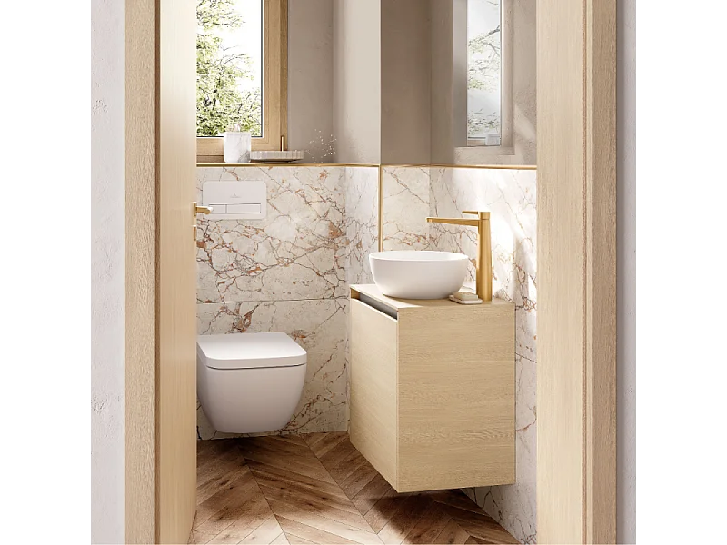 Vasque ronde à poser VILLEROY ET BOCH Artis 32,5cm Stone White CeramicPlus