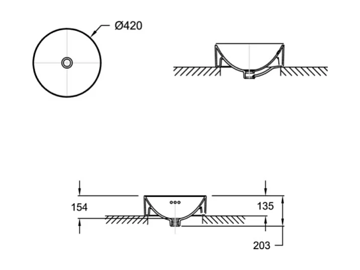 Vasque ronde à poser JACOB DELAFON Vox marbre blanc sculptural + bonde