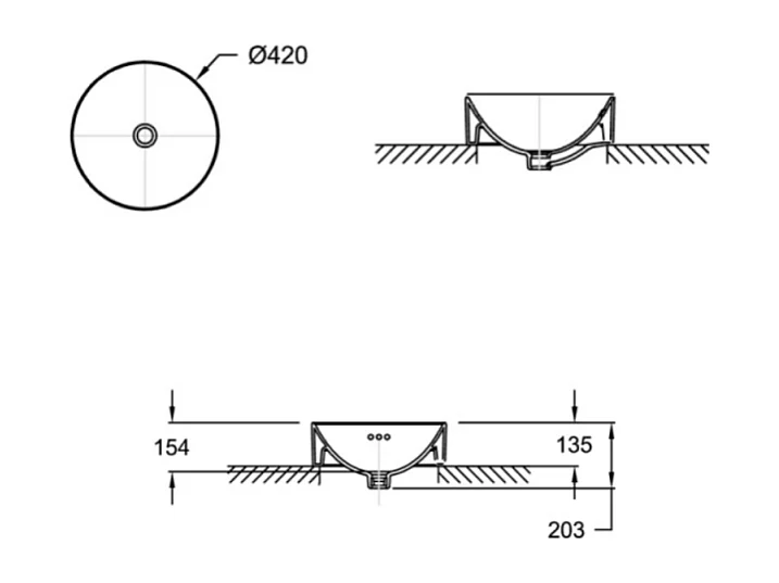 Vasque ronde à poser JACOB DELAFON Vox marbre blanc sculptural + bonde