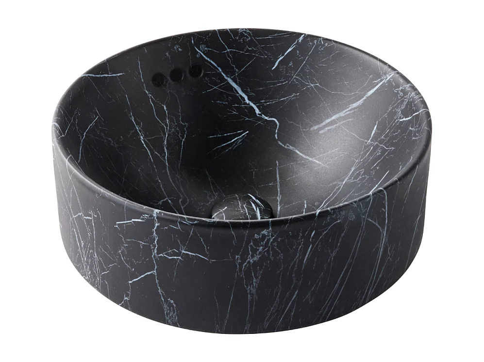 Vasque ronde à poser JACOB DELAFON Vox marbre noir orage + bonde