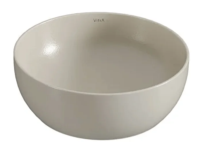 Vasque ronde recyclée VITRA Outline compact beige mat 41x41 cm