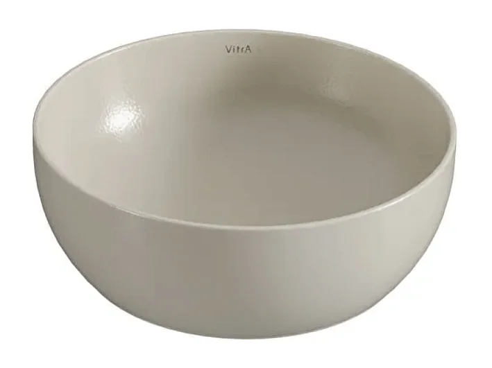 Vasque ronde recyclée VITRA Outline compact beige mat 41x41 cm