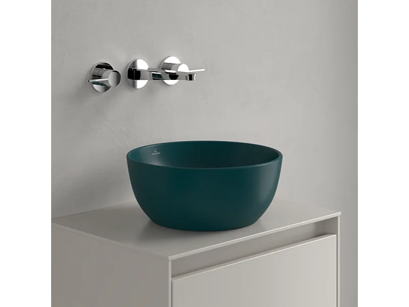 Vasque ronde à poser VILLEROY ET BOCH Artis 32,5cm Vert Teal