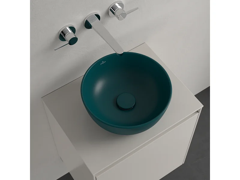 Vasque ronde à poser VILLEROY ET BOCH Artis 32,5cm Vert Teal