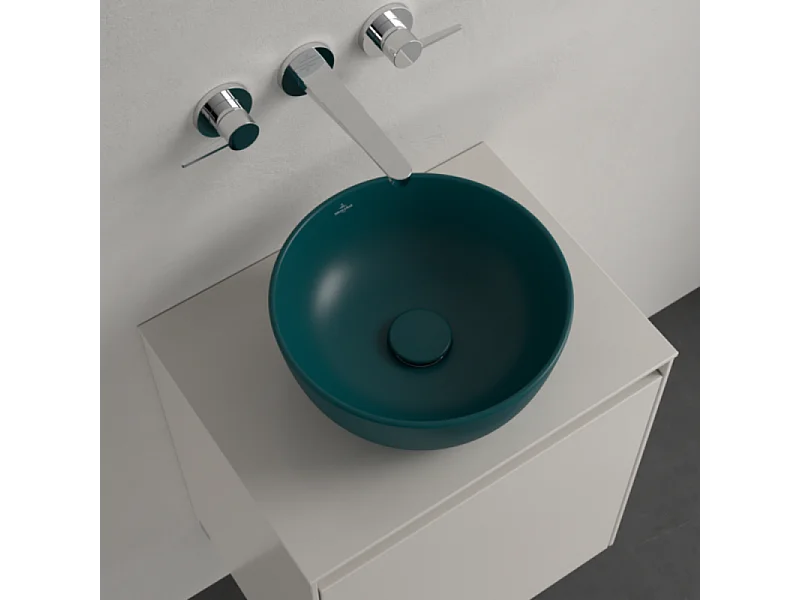 Vasque ronde à poser VILLEROY ET BOCH Artis 32,5cm Vert Teal