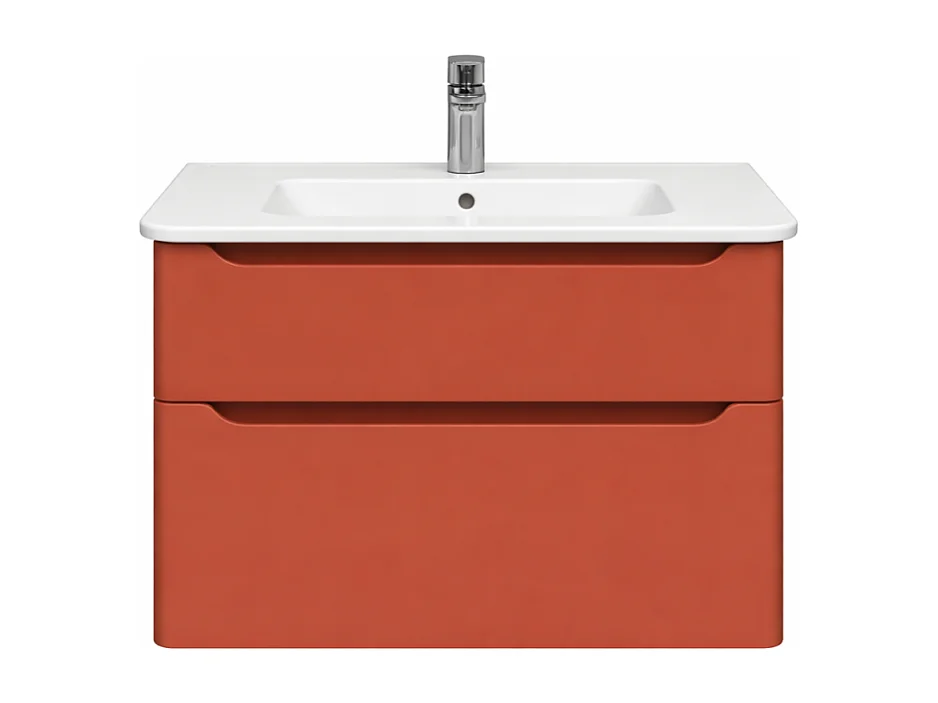 Meuble vasque supendu VitrA Sento Round 80cm Terracotta mat