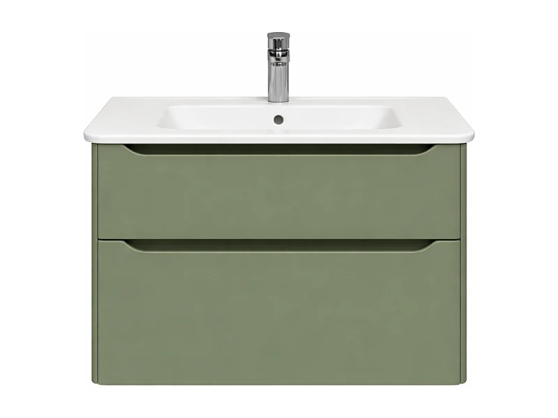 meuble vasque supendu VITRA Sento Round 80cm Vert mat