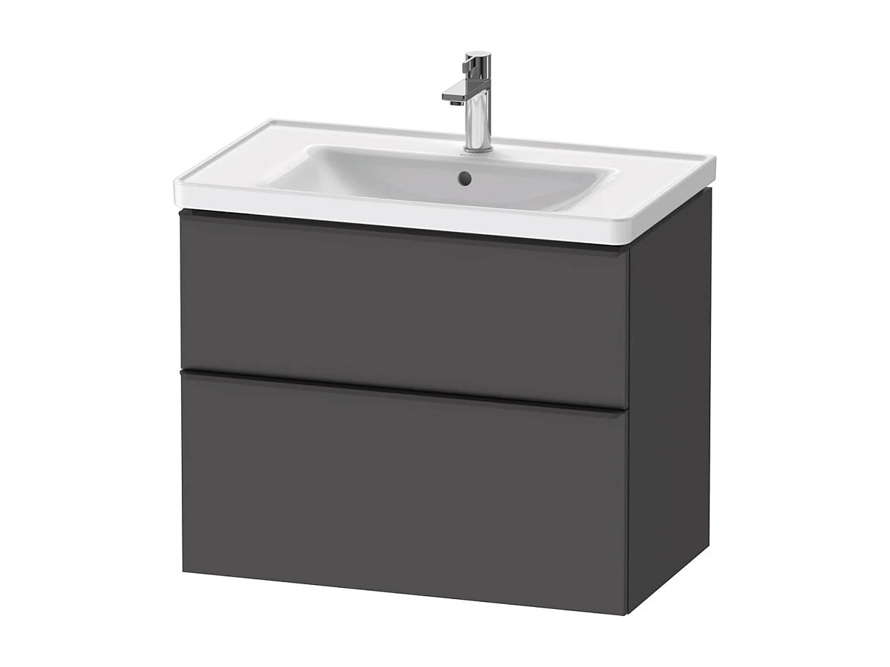 Meuble vasque 78 cm DURAVIT D-Neo Gris mat