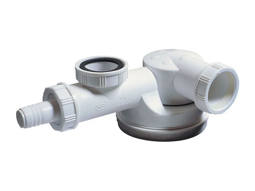 Siphon gain de place pour évier 1 bac WIRQUIN Espace D40