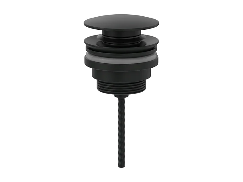 Bonde lavabo clic clac VILLEROY ET BOCH Universal Taps & Fittings Noir Mat