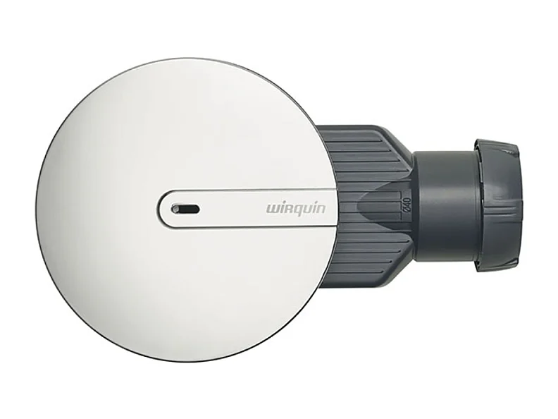 Bonde de receveur de douche sortie horizontale extra-plat WIRQUIN Slim+ D40 dôme ABS