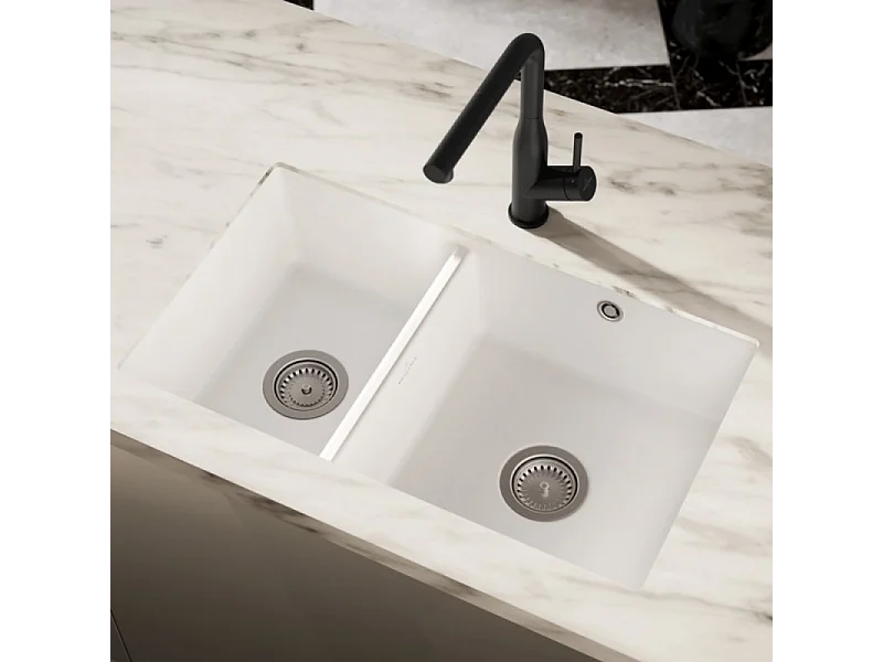 Robinet de cuisine avec douchette VILLEROY & BOCH Subway Style Shower Noir mat