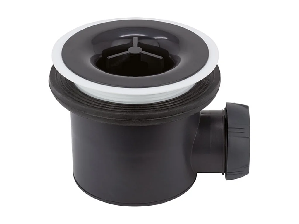 Bonde de receveur de douche sortie horizontale WIRQUIN Tourbillon D90 sans dôme