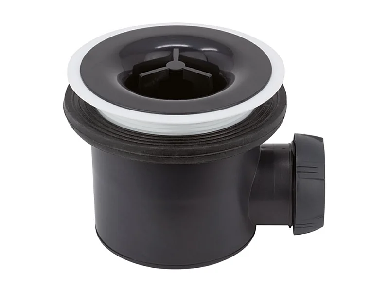 Bonde de receveur de douche sortie horizontale WIRQUIN Tourbillon D90 sans dôme