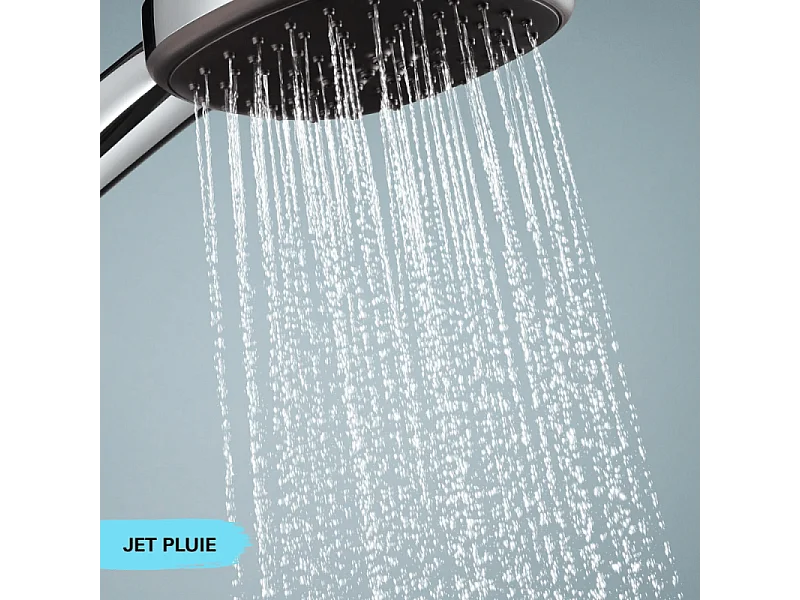 Ensemble de douche thermostatique GROHE Precision Flow 1 jet chromé
