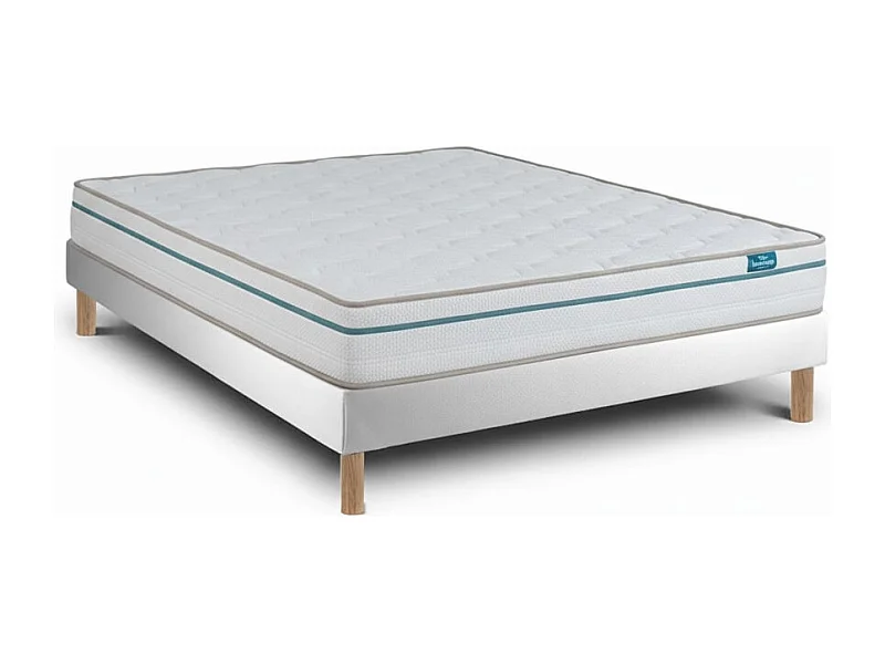 Conjunto Cloud One e Sommier 15cm Branco Tamanho 190 x 80 cm Altura 52 cm