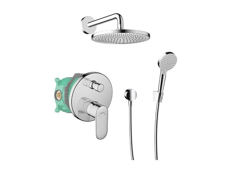 HANSGROHE Pack encastré avec mitigeur mécanique Focus chromé