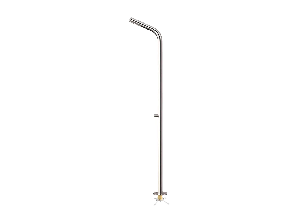 Colonne de douche extérieure progressive CRISTINA ONDYNA Inox 316 alimentation par le sol en inox