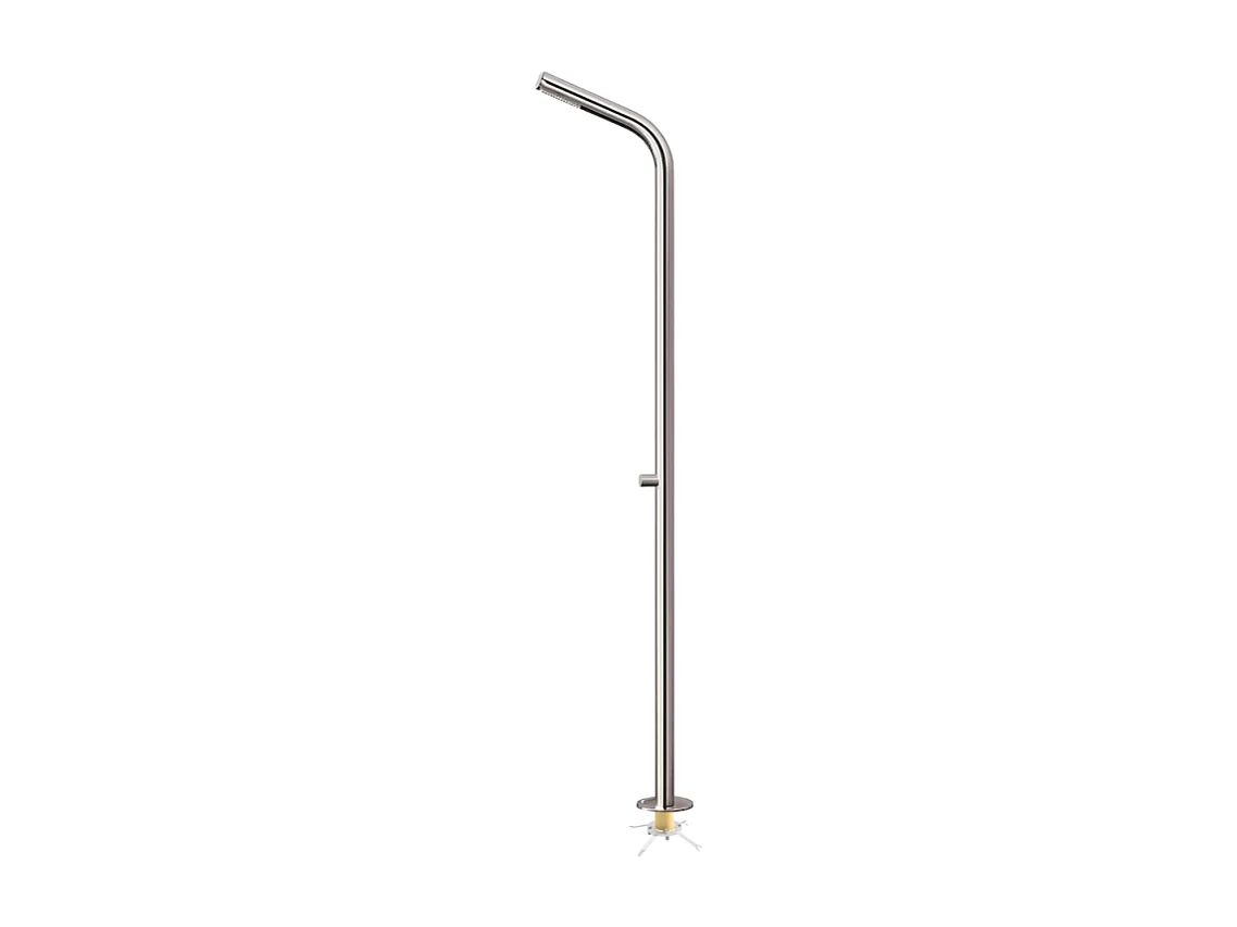 Colonne de douche extérieure progressive CRISTINA ONDYNA Inox 316 alimentation par le sol en inox