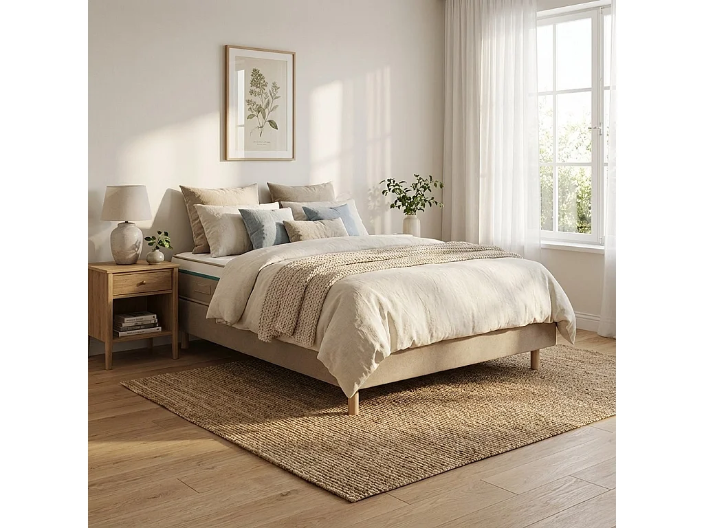 Conjunto Spring Visco e Sommier 20cm Tribu Pearl Tamanho 200 x 120 cm Altura 62 cm