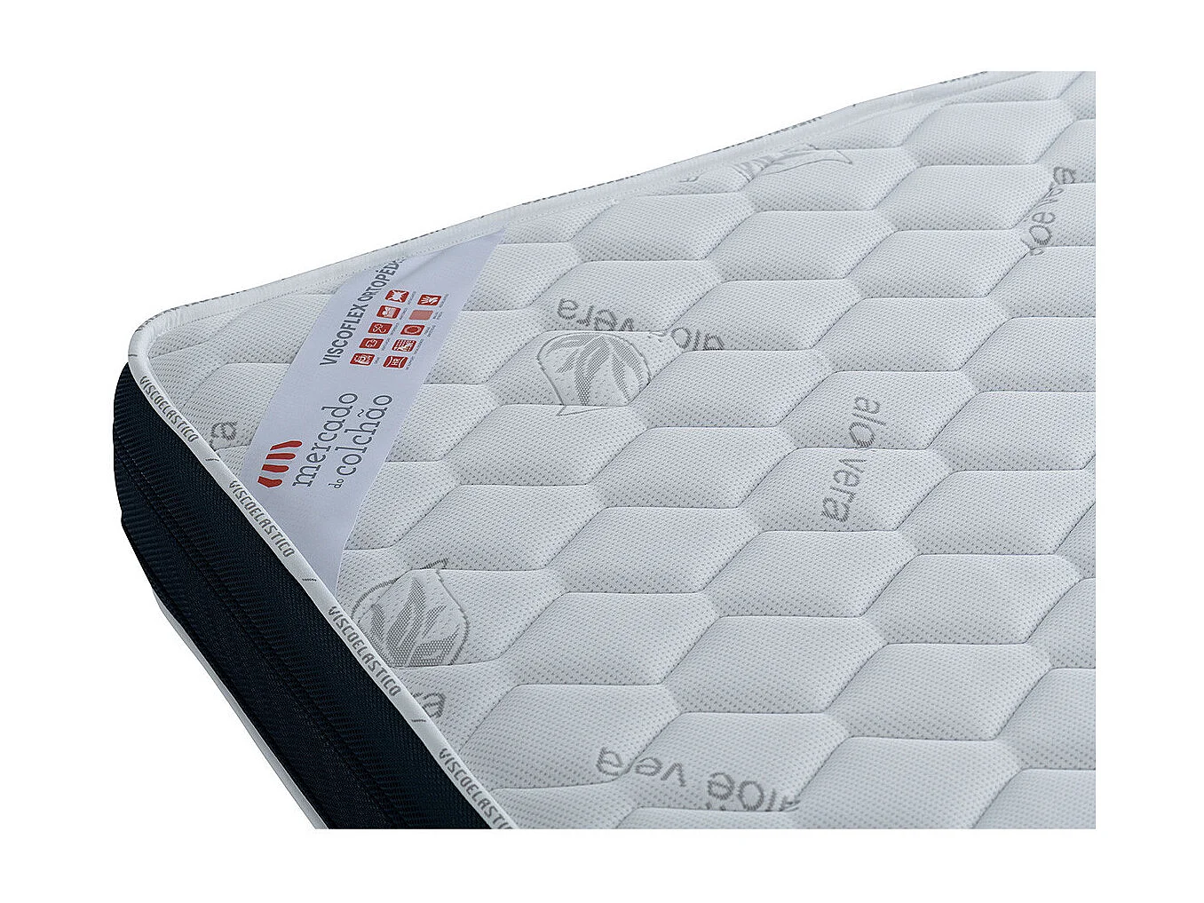 Conjunto Viscoflex Ortopédico  y Sommier 15cm Bege Talla 190 x 90 cm Altura 52 cm