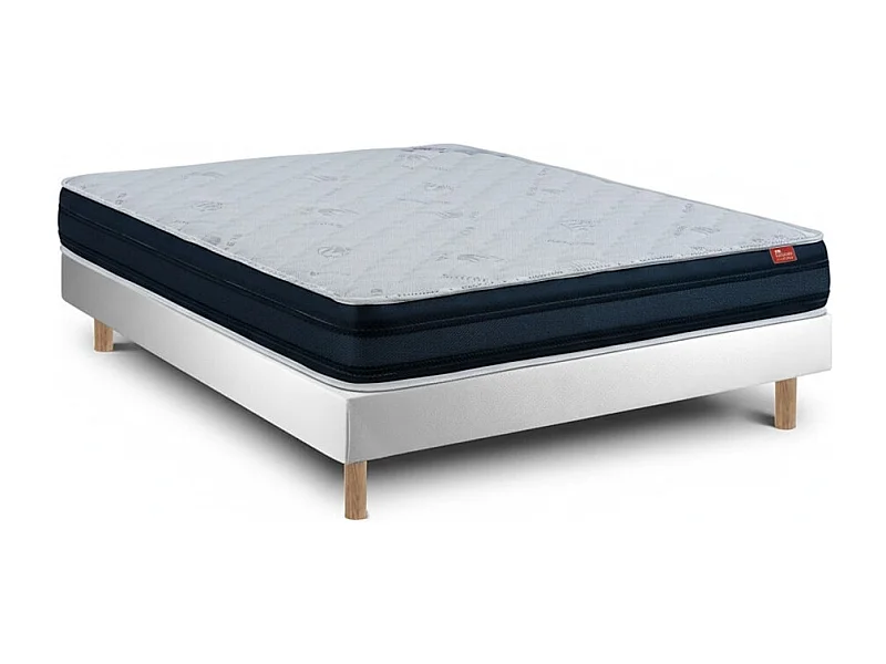 Conjunto Viscoflex Ortopédico e Sommier 15cm Branco Tamanho 200 x 150 cm Altura 52 cm