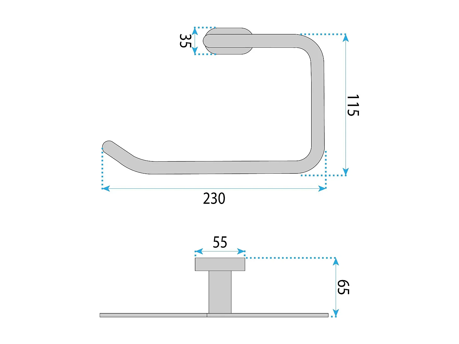 Porte-Serviettes Rea 110 Til Gold