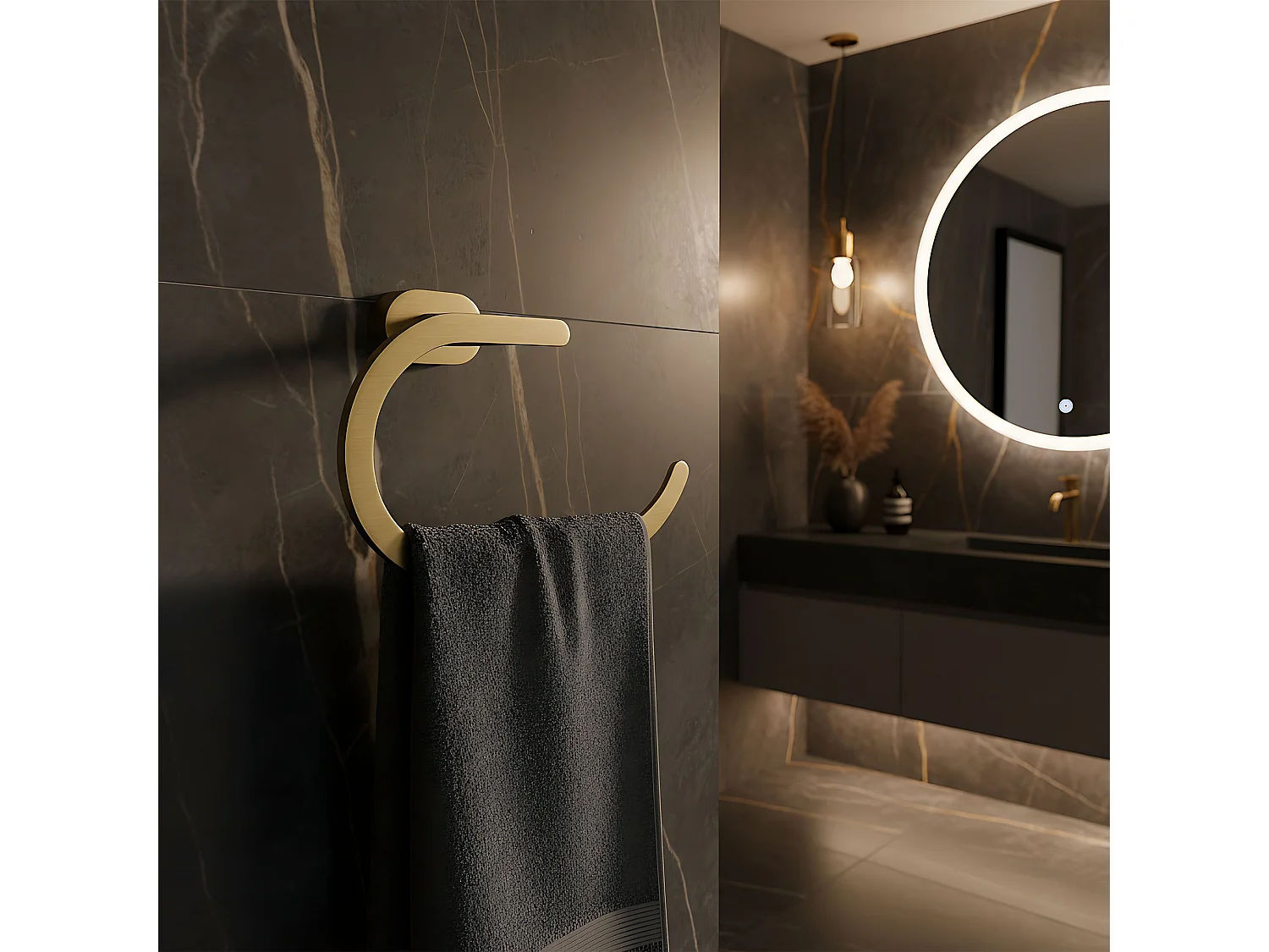 Porte-Serviettes Rea 110 Til Brush Gold