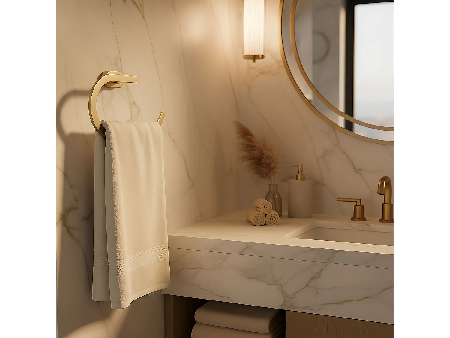 Porte-Serviettes Rea 110 Til Brush Gold